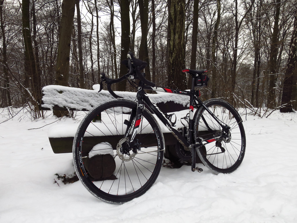 Kliknij, aby powiększyć
Ridley X-Bow – „zimowy” rower w zimowej scenerii.