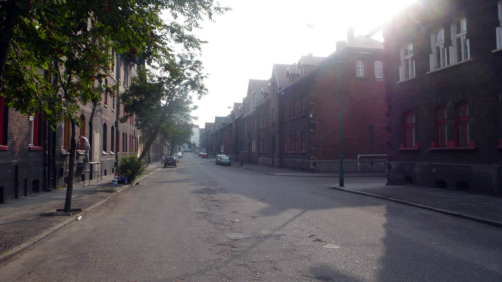 Typowa śląska ulica w Rudzie Śląskiej