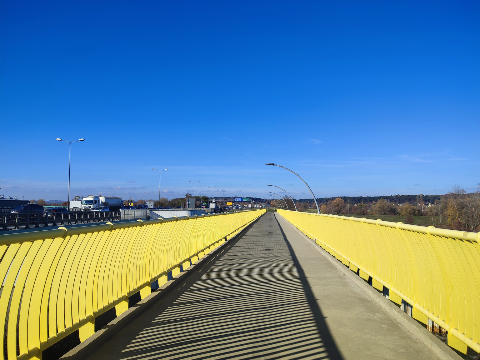 Kliknij, aby powiększyć Kładka przy Stopniu Wodnym Kościuszko.