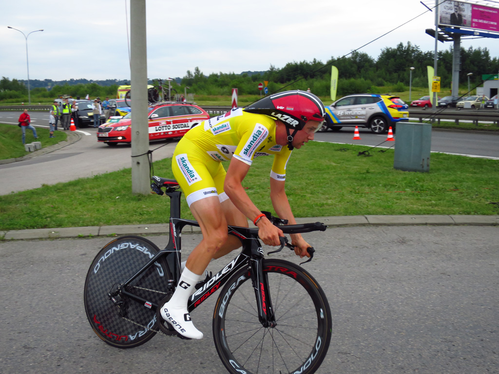 Kliknij, aby powiększyć Tim Wellens musi tylko dojechać do mety, aby przypieczętować zwycięstwo w 73 Tour de Pologne